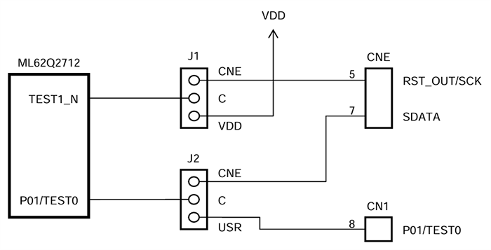 ロケーション回路 - ROHM Semiconductor RB-D62Q2712TB52リファレンスボード